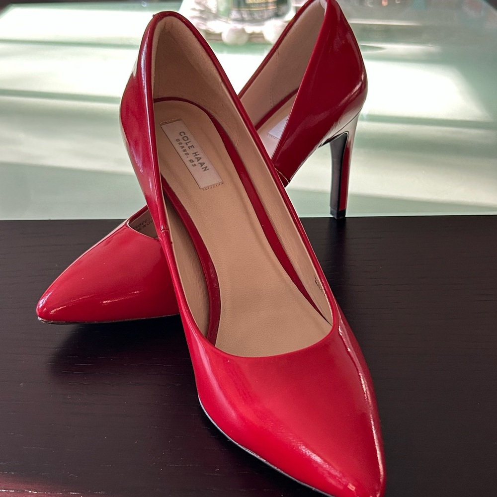 Cole Haan Red Patent High Heel Shoes